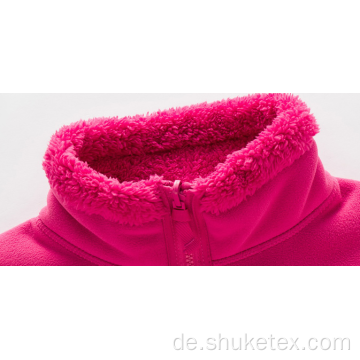 Polar Fleece aus 100% Polyester, gebunden mit Sherpa-Stoff